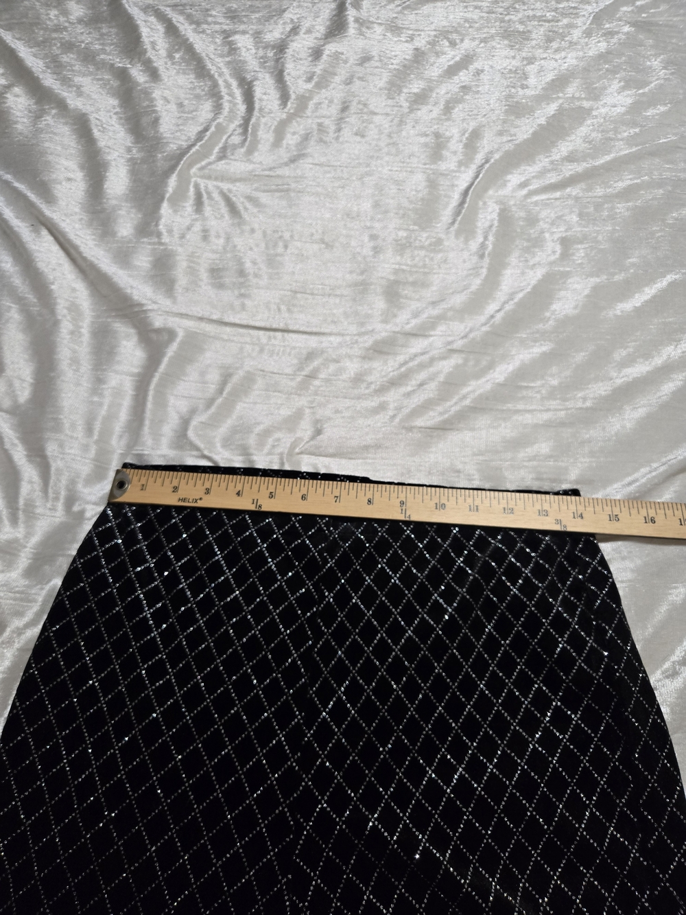 Bear Dance Black Velvet Pants with Silver Diamond Accent Size L EUC. - Picture 8 of 11